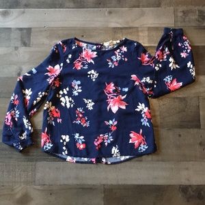 H&M Long Sleeve Button Back Blouse